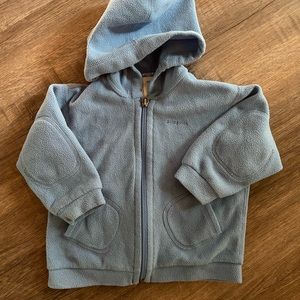 Baby Patagonia blue zip hoodie jacket size 18mo